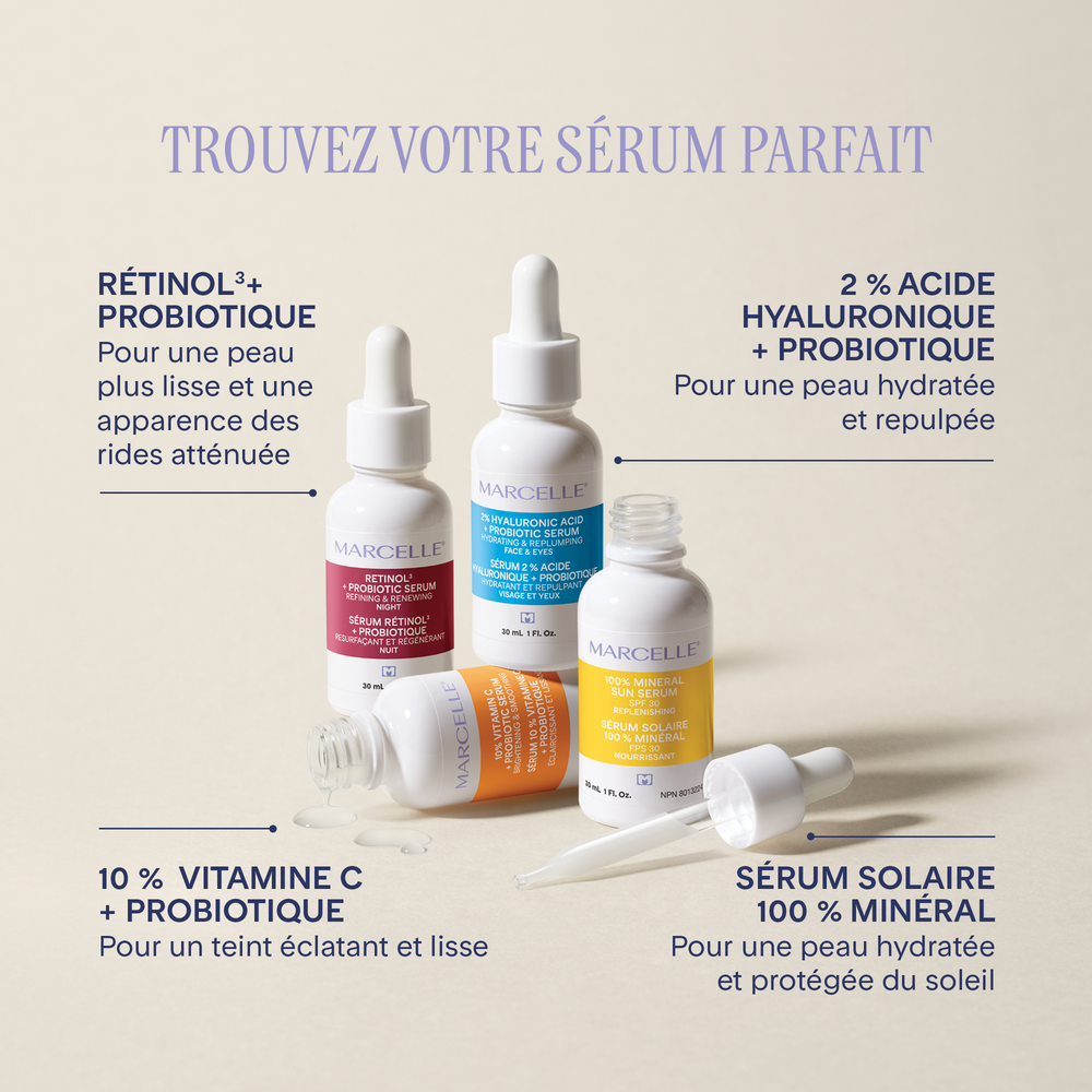 Sérum de nuit retinol³ + probiotique 10 mL
