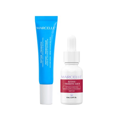 Duo - Peptide + Probiotic Eye Contour Cream + Retinol³ + Probiotic Night Serum