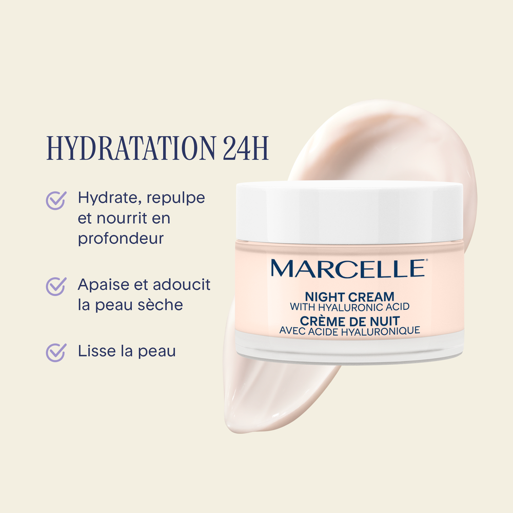 Crème de nuit avec échantillon Clari-T