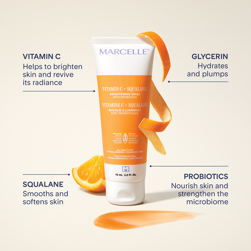 Vitamin C + Squalane Brightening Mask with Probiotics + Clari-T Sample