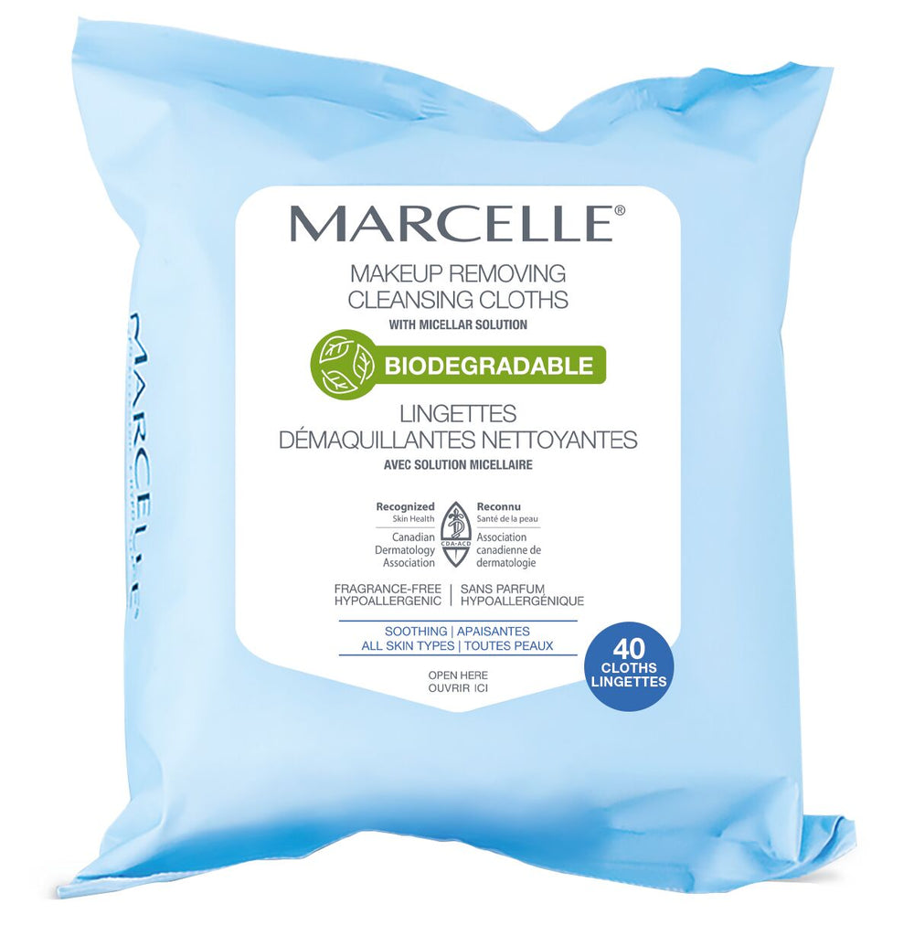 Lingettes Démaquillantes Biodégradables et Recyclables avec échantillon sérum