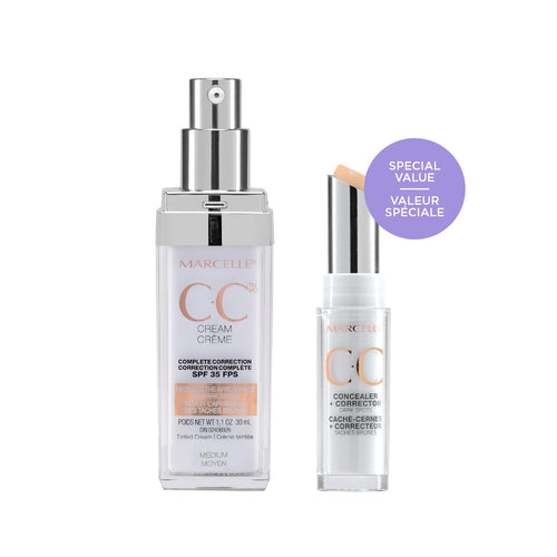 CC Cream SPF 35 - Medium & CC Concealer + Corrector