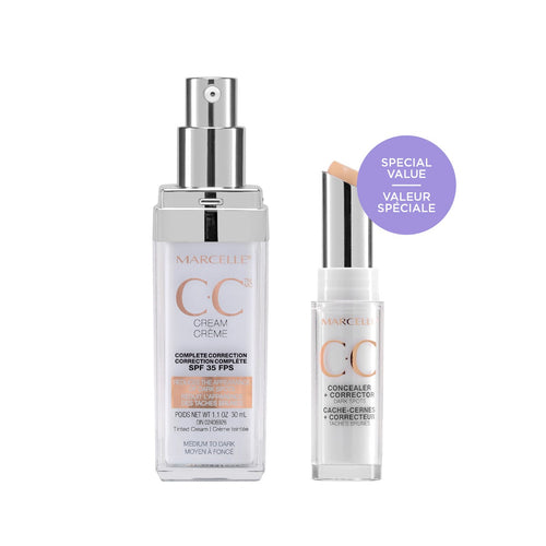 CC Cream SPF 35 - Medium to Dark & CC Concealer + Corrector