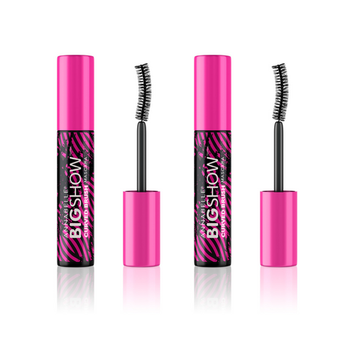 Bigshow Curved Brush Mascara Blackest Black Duo