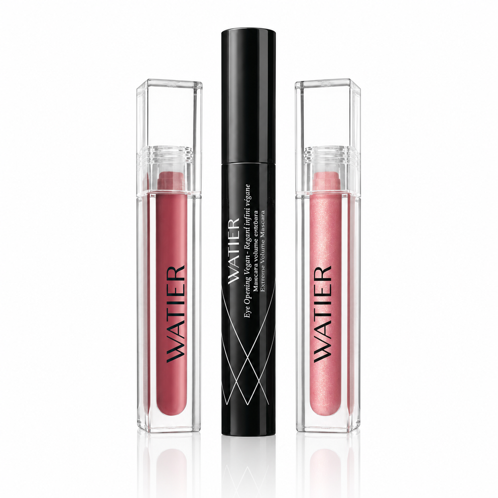 Ensemble Mascara Bleu Minuit + Brillant à lèvres repulpant Gloss Volume Suprême