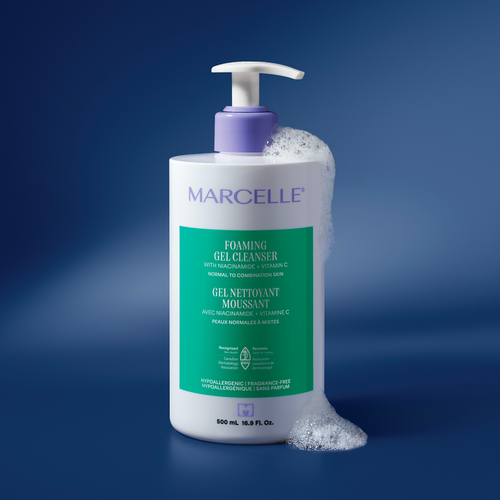 Duo - Gel nettoyant moussant + tampon réutilisable