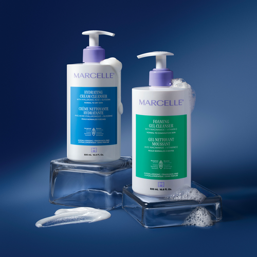 Duo - Crème nettoyante hydratante + tampon réutilisable