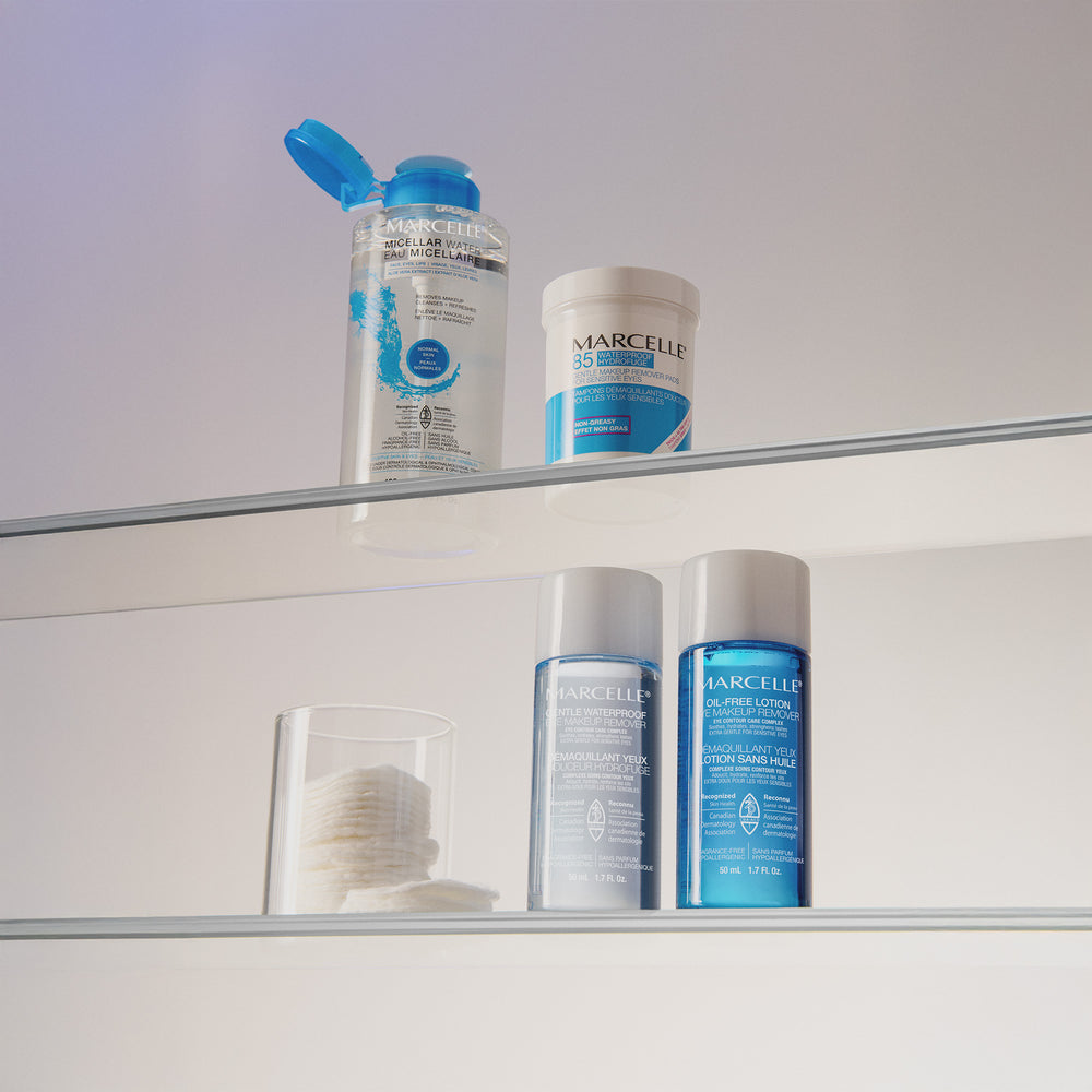 Tampons démaquillants douceur pour les yeux sensibles