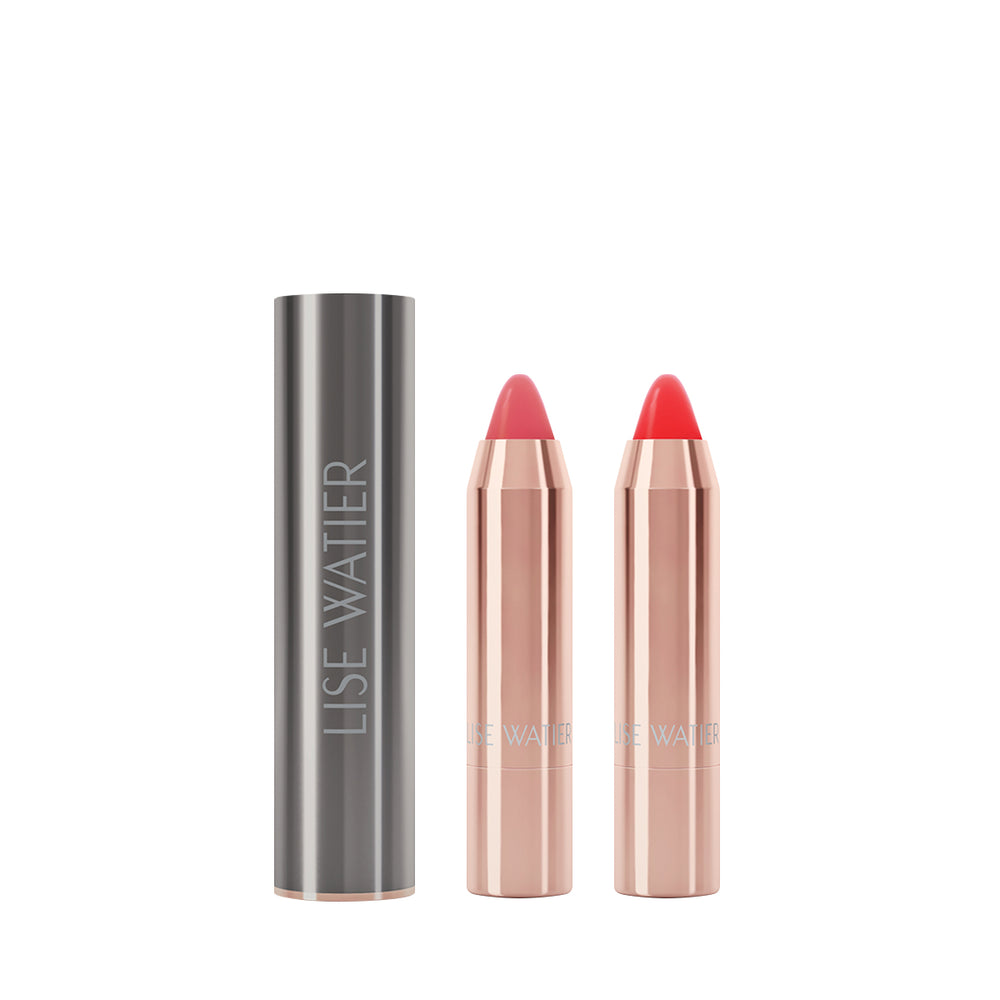 Rouge Gourmand Glow Hydrating Lip Balm Duo - Melon Sorbet + Granita